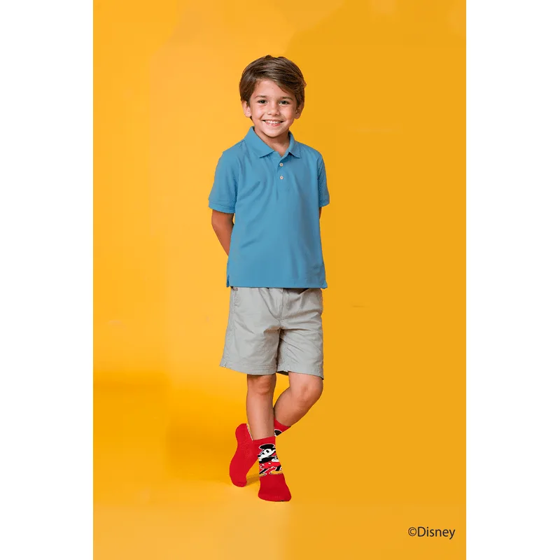 Meia Trifil Cano Longo Disney Tamanho: 24 a 29 | Cor: Vermelha