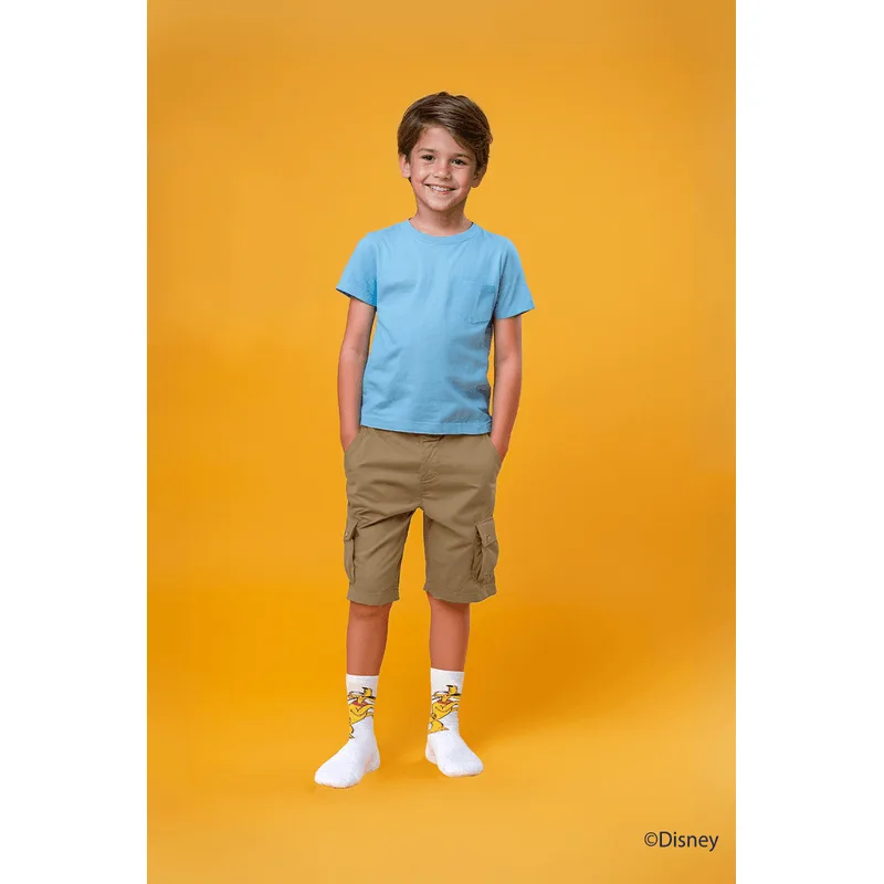 Meia Trifil Cano Longo Disney Tamanho: 30 a 35 | Cor: Branco
