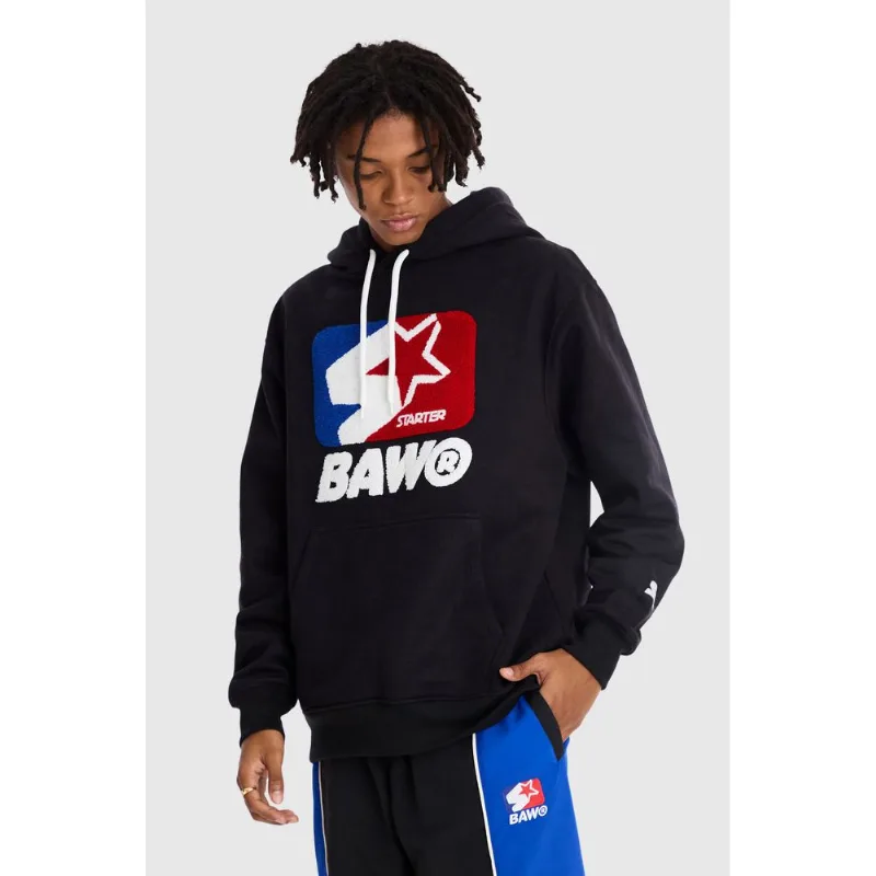 Moletom Starter Hoodie Collab Baw x Preto - P