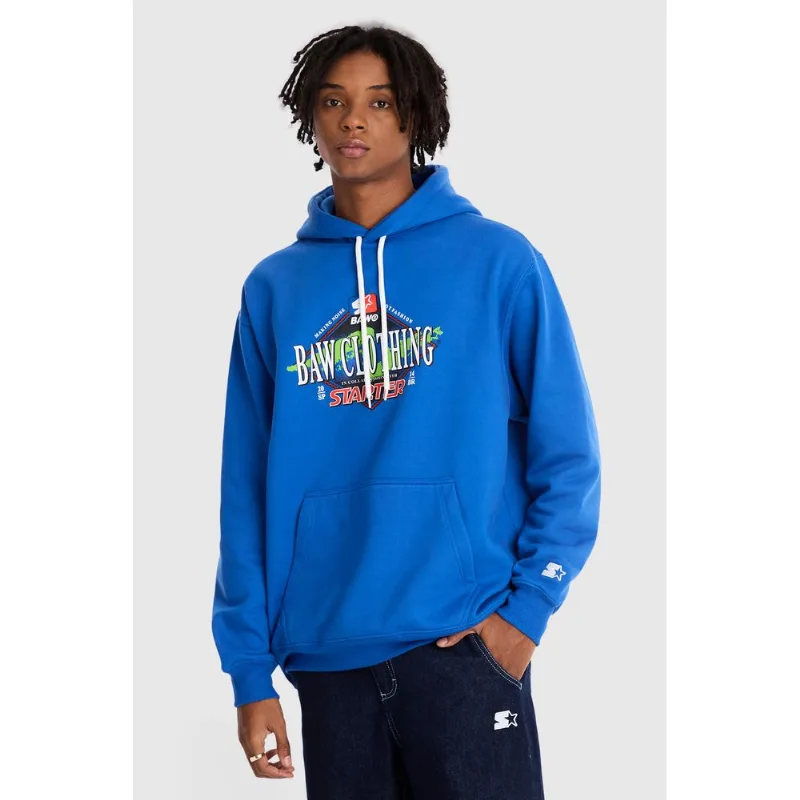 Moletom Starter Hoodie Collab Baw x Azul Royal - GG
