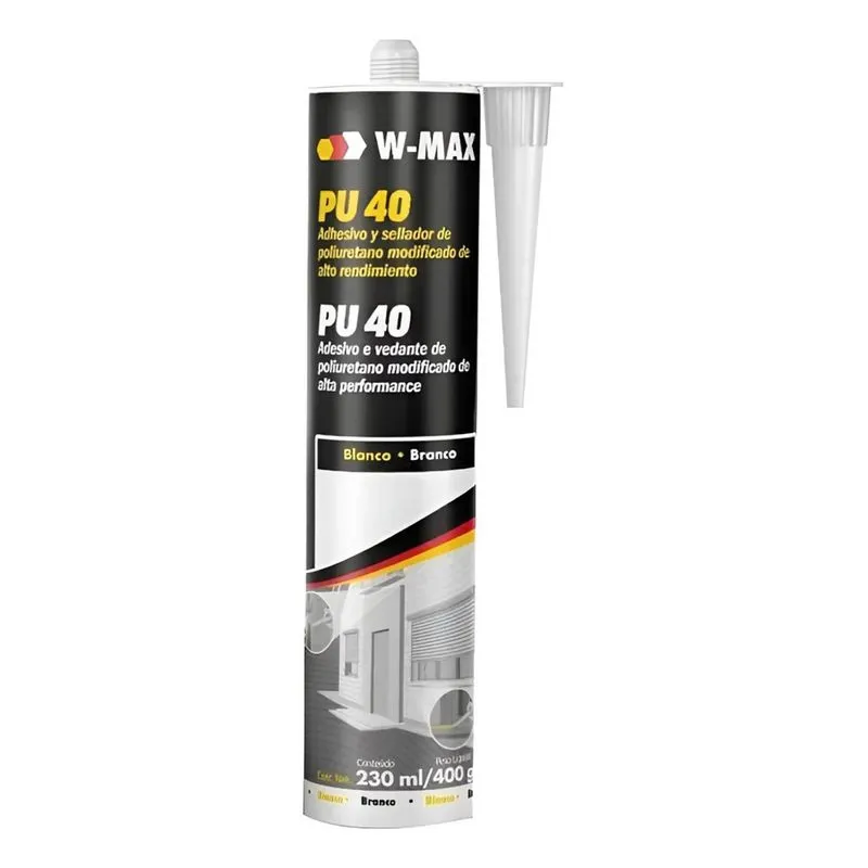 Cola Pu 40 Selante Adesivo Alta Aderência 400g Wurth Branco