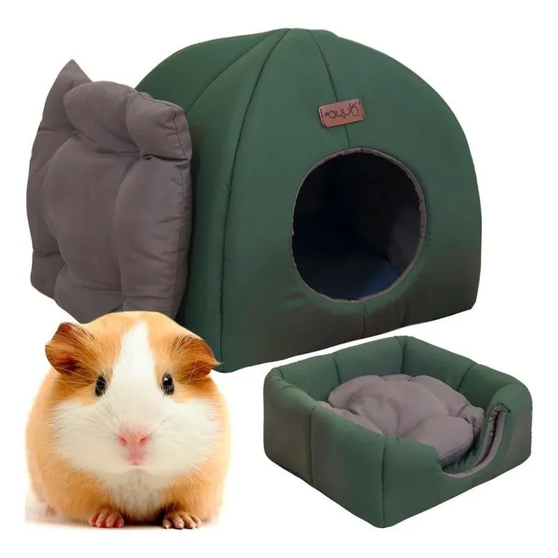 10x Toca + Almofada Para Chinchila Porquinho Da India Avuk