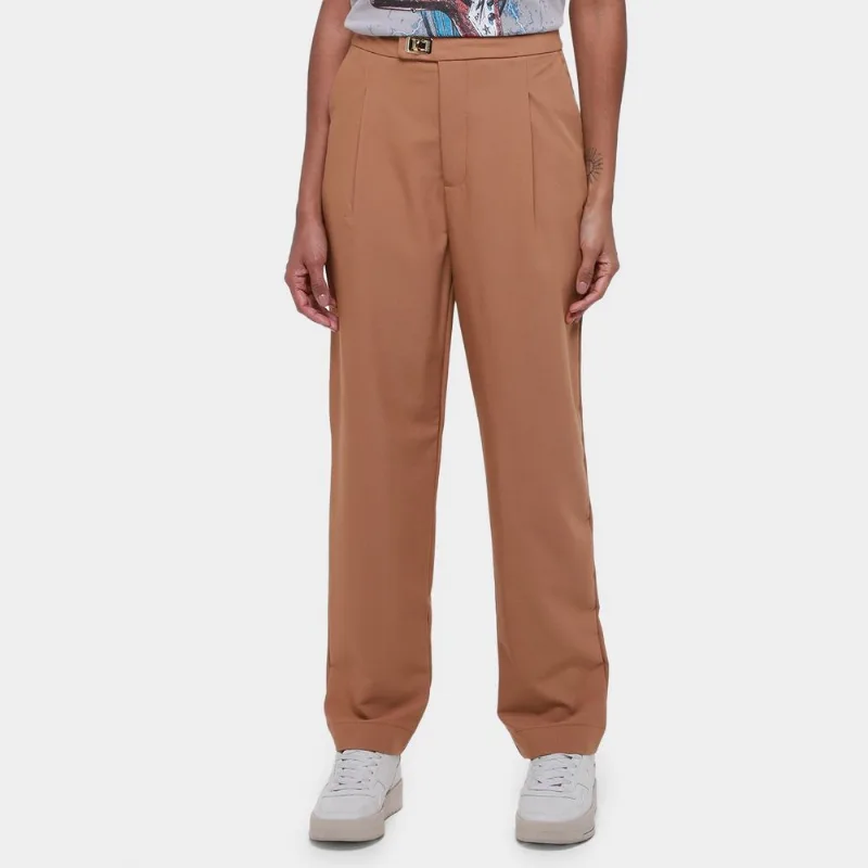 Calça Colcci Alfaiataria Feminina - Feminino - Marrom
