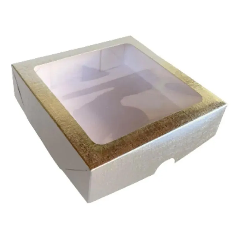 2x Caixas Com Visor Para Kits Presente Perfumes Bombons C/10