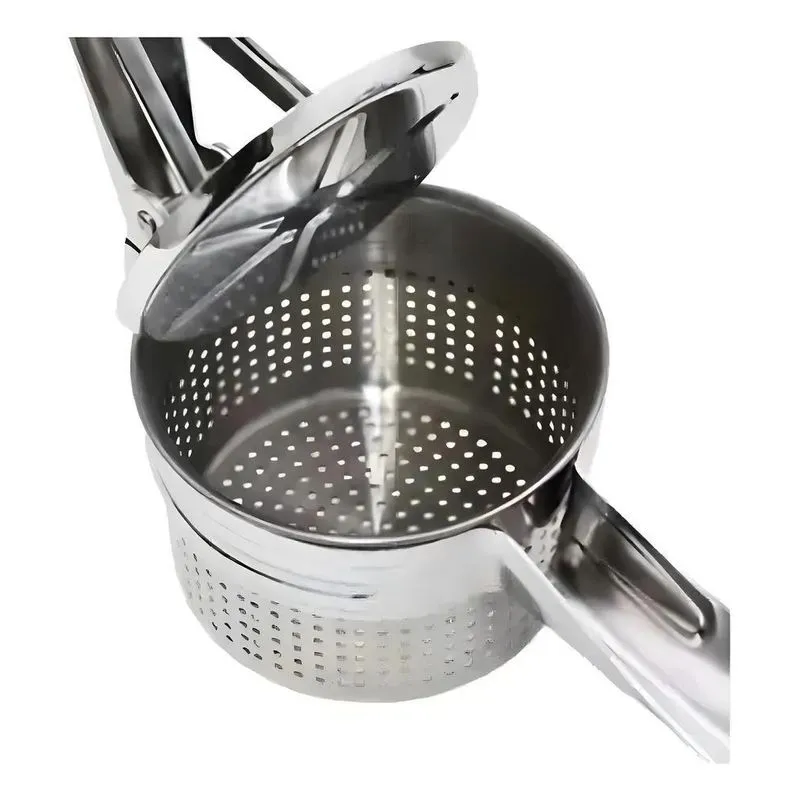 Espremedor Amassador De Batatas Legumes Em Aço Inox Pratico