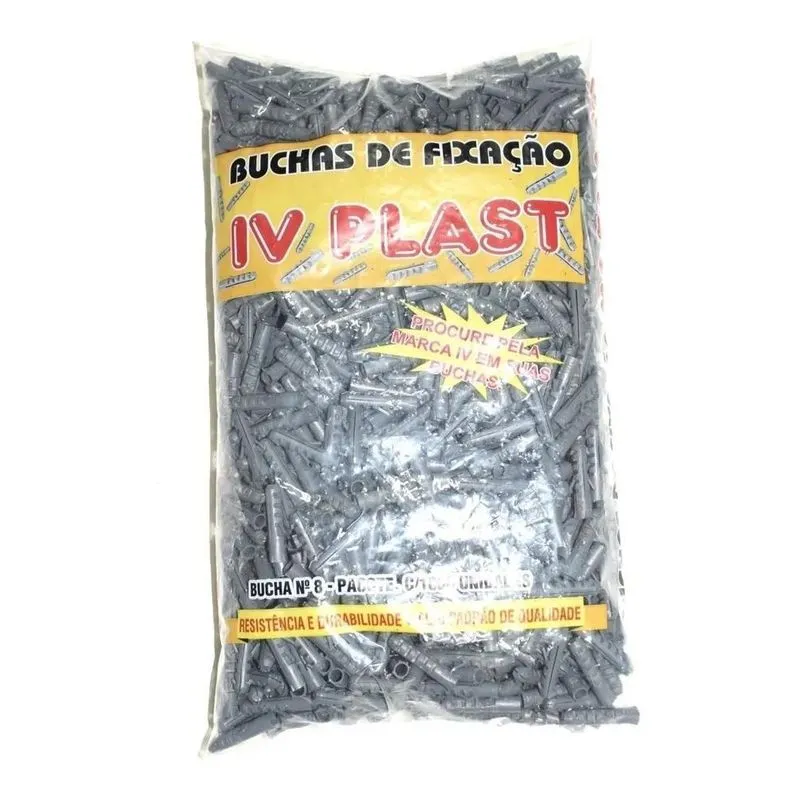 Buchas 10mm Pacote 1000 Unidades S10