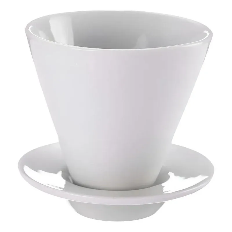 Suporte Coador De Café Filtro Com Base Porcelana Cafeteria