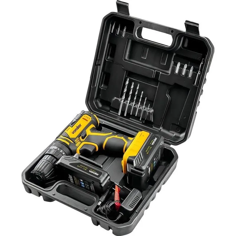 2x Parafusadeira Furadeira Impacto Bateria Pfv020i Vonder Co