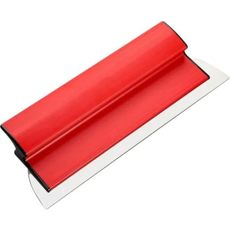 2x Desempenadeira Aço Inox 40cm Lisa Para Massa Corrida