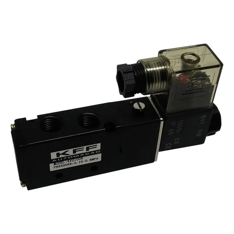 10x Válvula Solenóide/mola 5/2 Vias 1/4 Pneumática Ar Compr