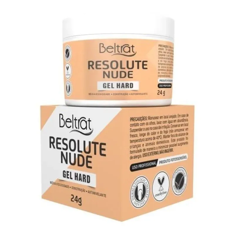 10x Gel Para Unhas Resolute Beltrat 24g Led/uv Hipoalergêni