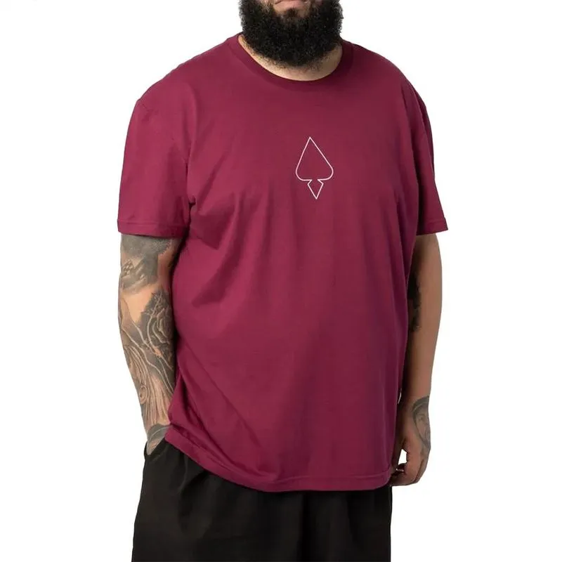 Camiseta MCD Caveira Rosas SM25 Masculina Magenta G / vinho