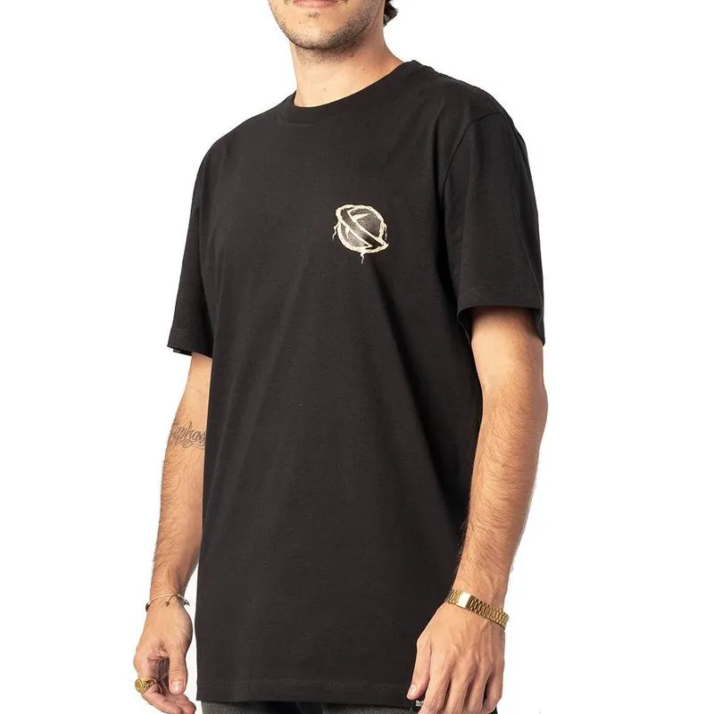 Camiseta Lost Saturn Zombie SM26 Masculina Preto G / preto
