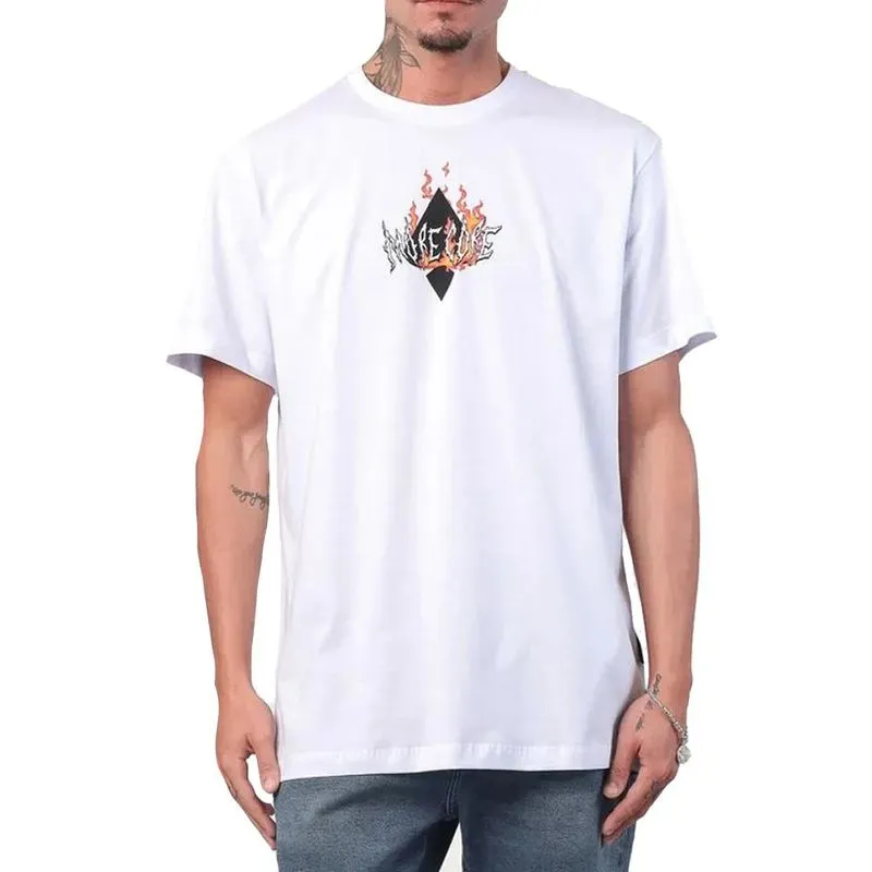 Camiseta MCD Anjo Fogo Morecore WT25 Masculina Branco GG / branco