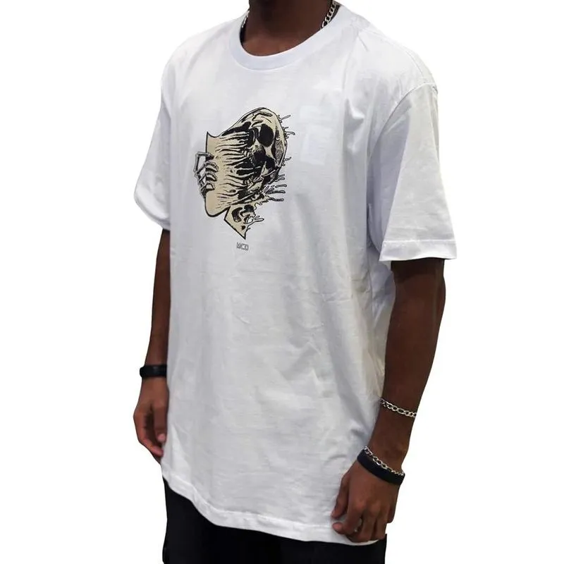 Camiseta MCD Caveira Metamorfose WT25 Masculina Branco G / branco