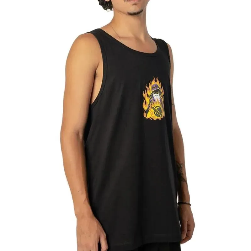 Regata Lost Logo Wizard SM26 Masculina Preto G / preto