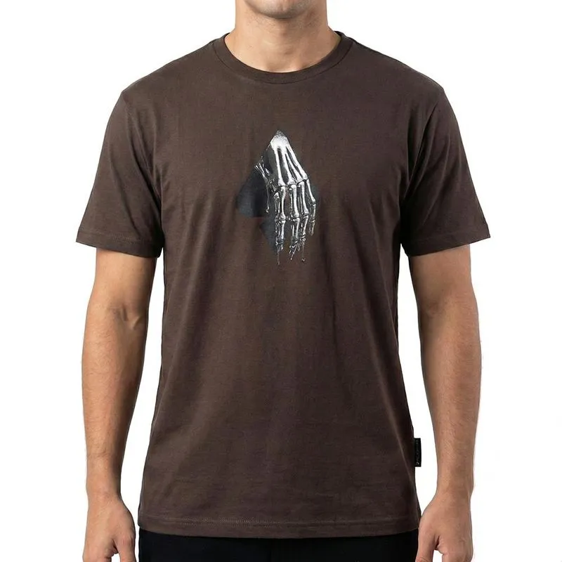 Camiseta MCD Mão Cromada SM26 Masculina Marrom Ruina M / marrom