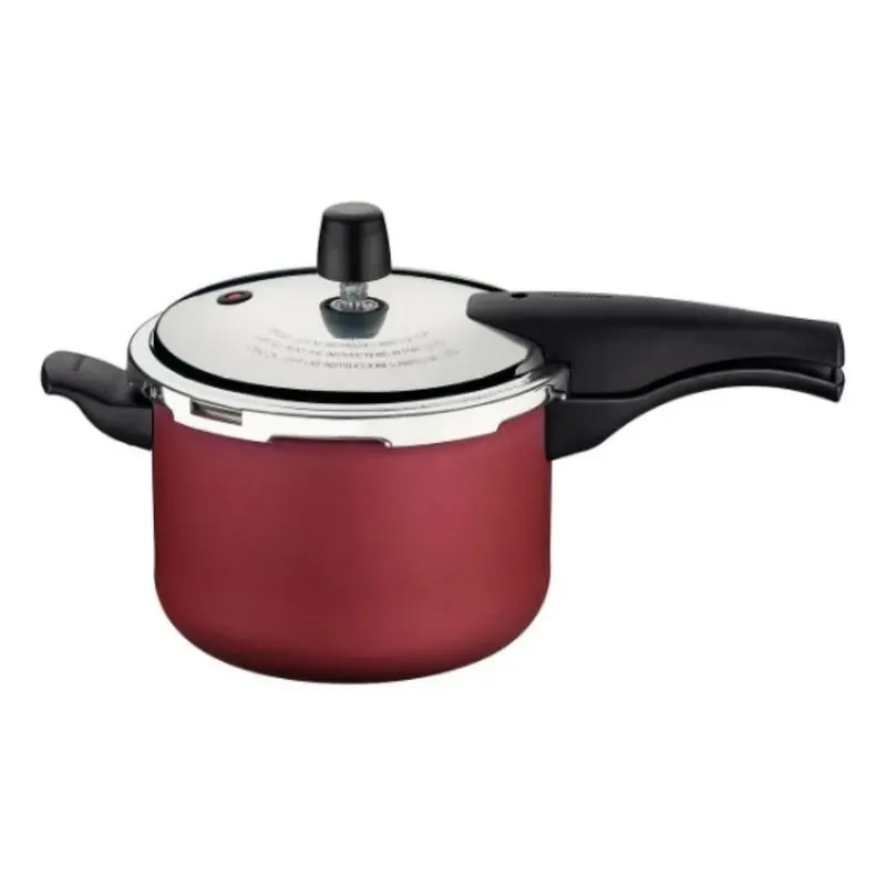 Panela De Pressão Antiaderente Vancouver 4,5l Tram Vermelho