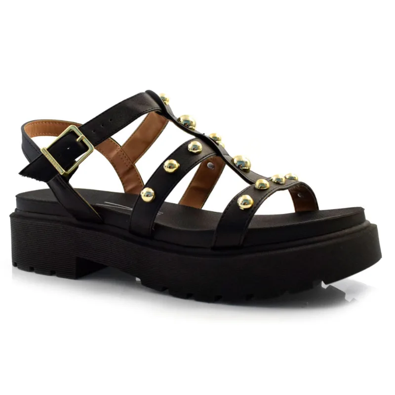 Sandália Flat Feminina Vizzano Preto 6499.110.7286 39