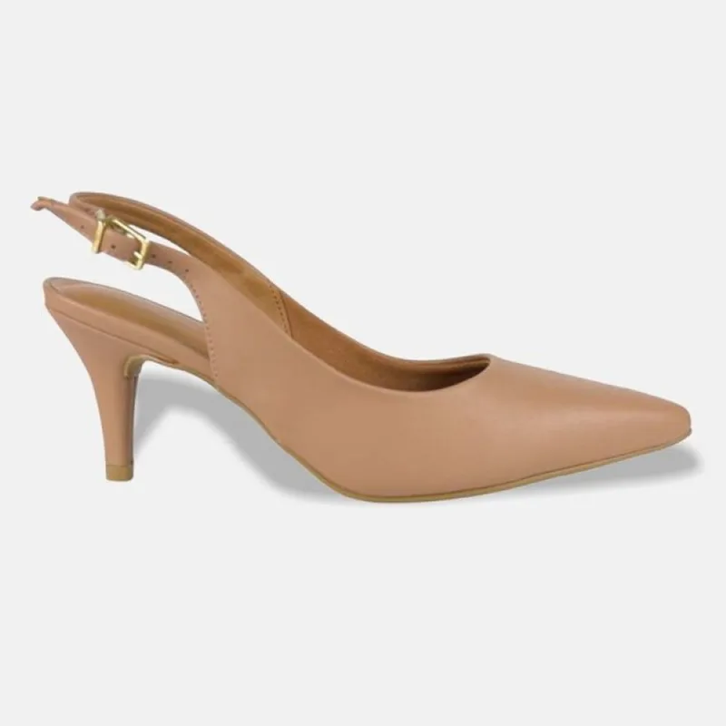 Sapato Scarpin Vizzano Slingback Salto Fino Pelica - 1122.806.7286 39 / Nude
