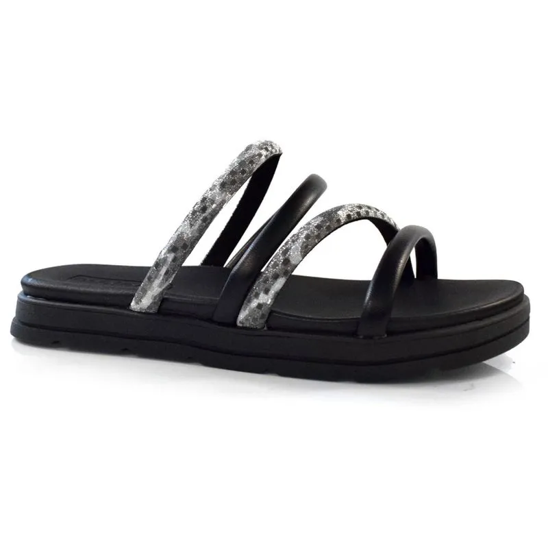 Sandália Flat Feminina Moleca Preto 5490.110.27647 35