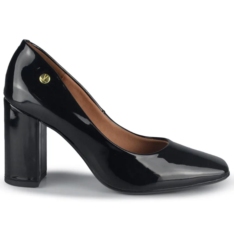 Scarpin Vizzano Feminino Salto Bloco 1428.100 13488 VZ PRETO 35