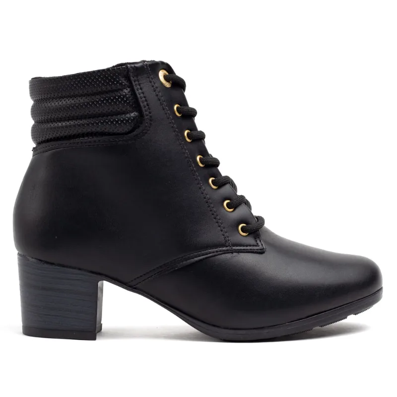 Bota Feminina Modare Cano Curto Salto Bloco Preto - 36