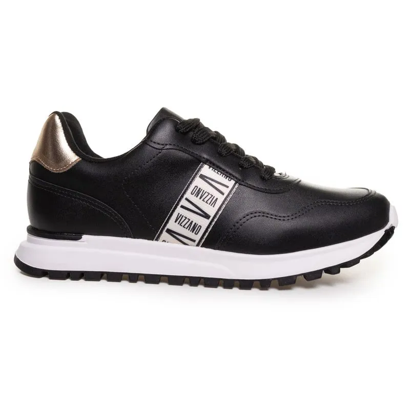 Tênis Casual Tratorado Vizzano Feminino Preto 38