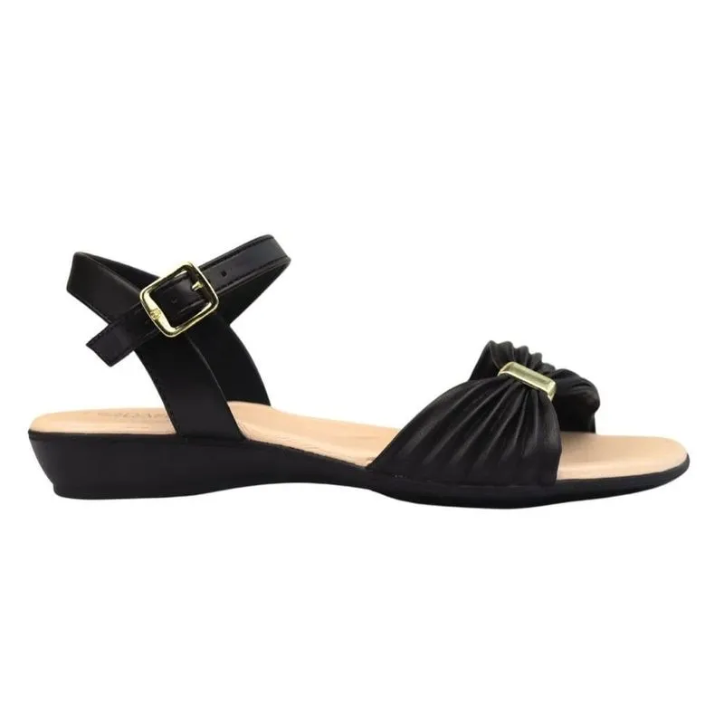 Sandália Feminina Fivela Laço Modare Preto TAMANHO 38