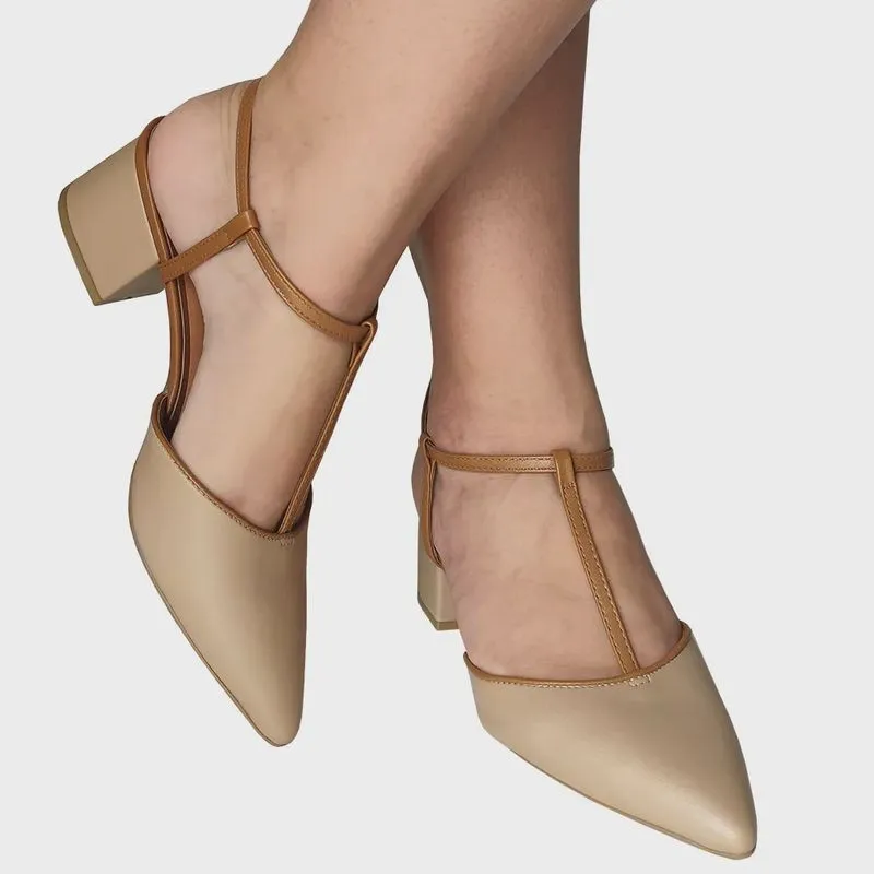 Scarpin feminino vizzano tira com fivela