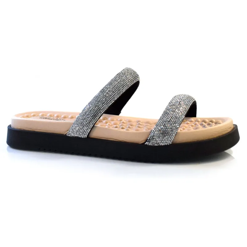 Sandália Flat Feminina Modare Preto 7178.116.24698 40