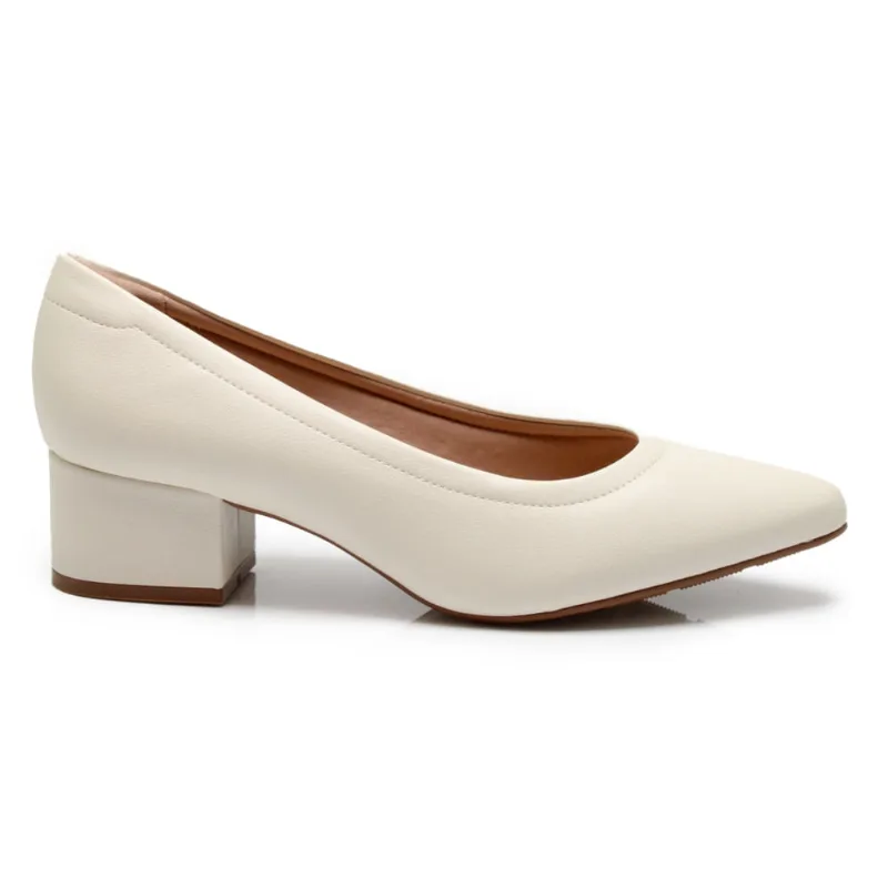 Sapato Modare Social Branco Off Feminino 37