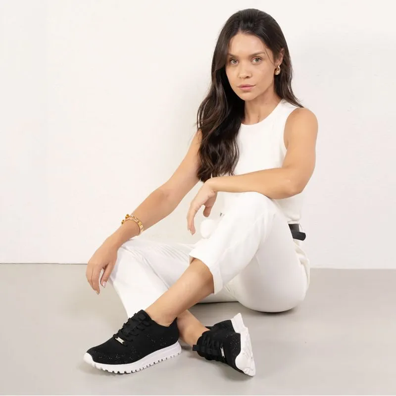 Tênis Preto Vizzano Knit Miami Feminino TAMANHO 38
