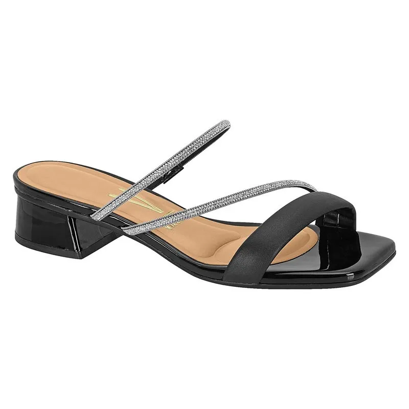 Tamanco vizzano 6454.121 salto bloco baixo com 4CM altura