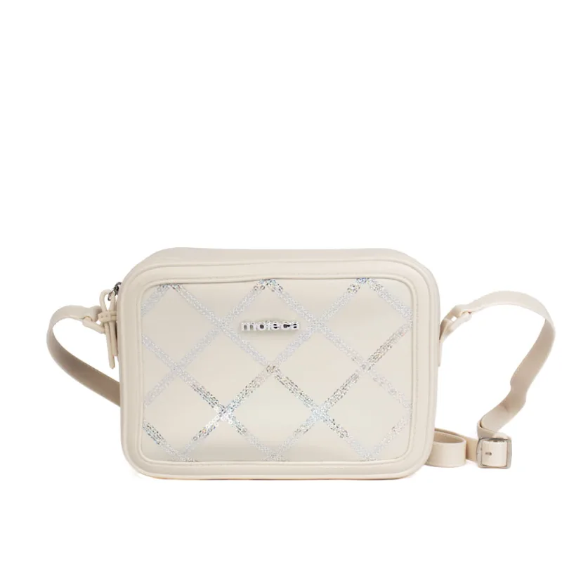 Bolsa Feminina Moleca Tiracolo Pequena Branco Off - U