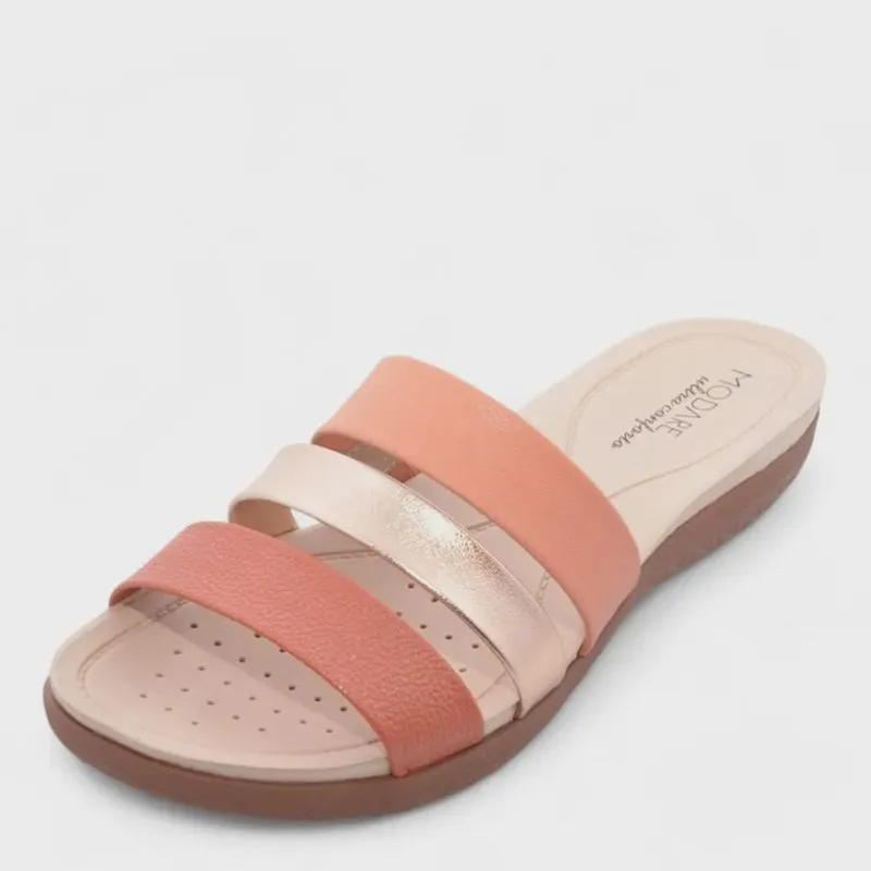 Tamanco Feminino Modare Flat napa floather-craquele-metalizado