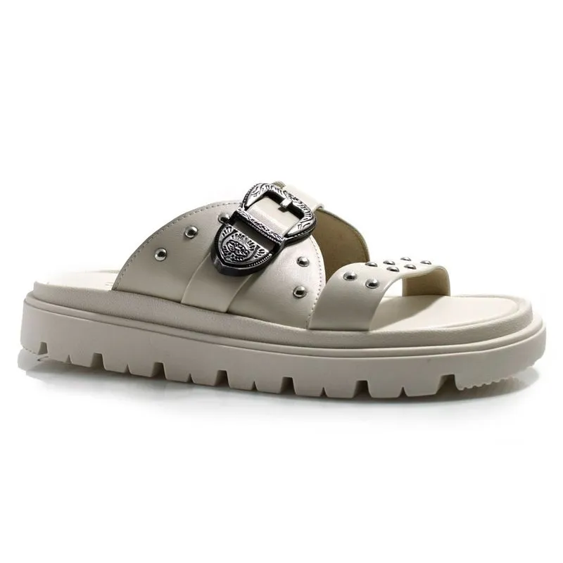 Papete Feminina Moleca Off White 5504.103.9569 34