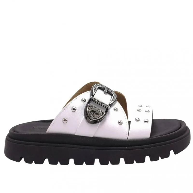 Papete Feminina Moleca 5504,103 40 / Preto-branco
