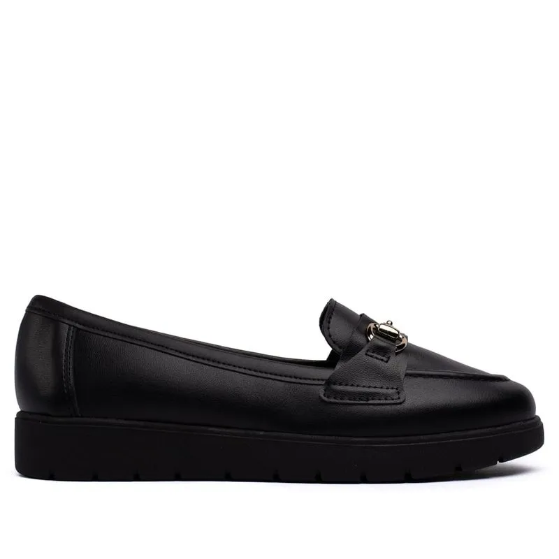 Mocassim Feminino Moleca com Enfeite Preto - 37