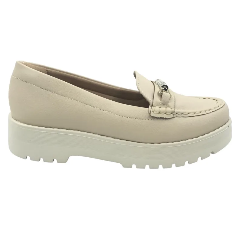 Sapato Modare Mocassim Tratorado Bege 7397102