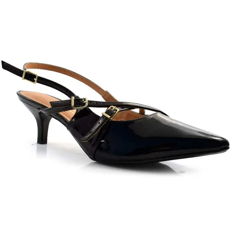 Scarpin Slingback Feminino Vizzano Preto 1122.885.13488 35