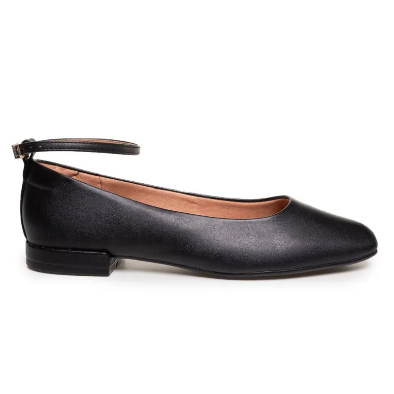 Sapatilha Bico Quadrado Fivela Vizzano Feminina Preta Preto - 38