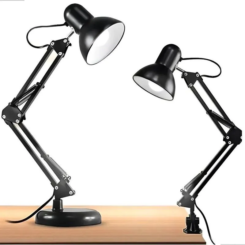 Luminária Pixar Preta Articulada Abajur