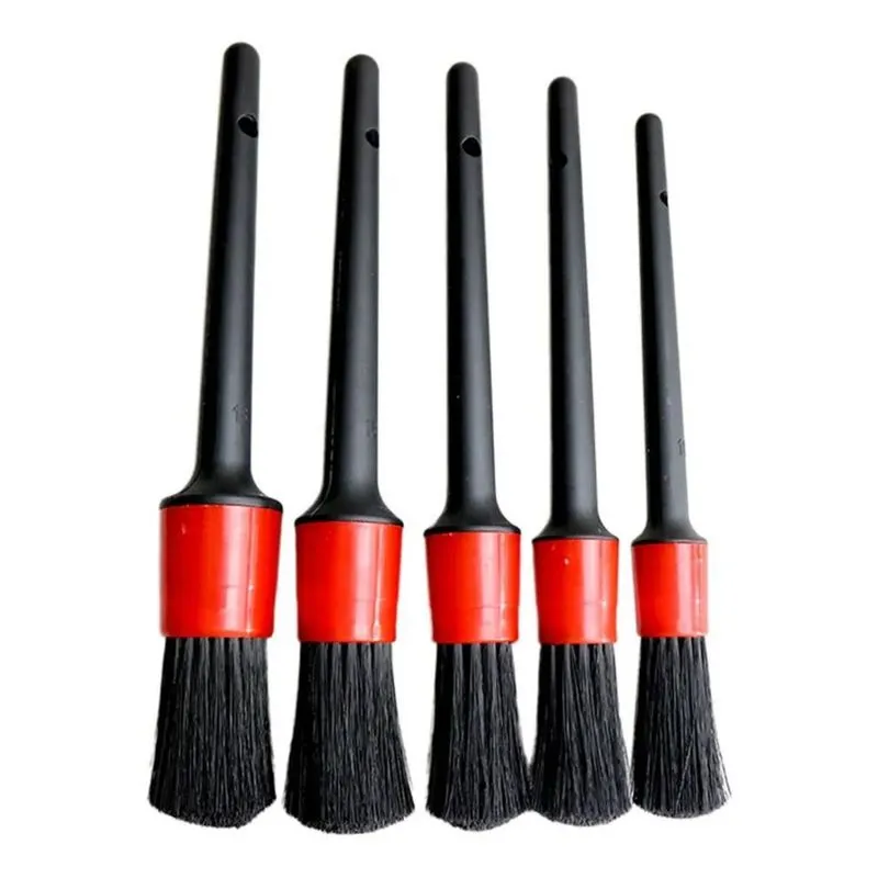 5x Jogo 5 Pincel Escovas Automotivo Kit Lavagem Limpeza Carr