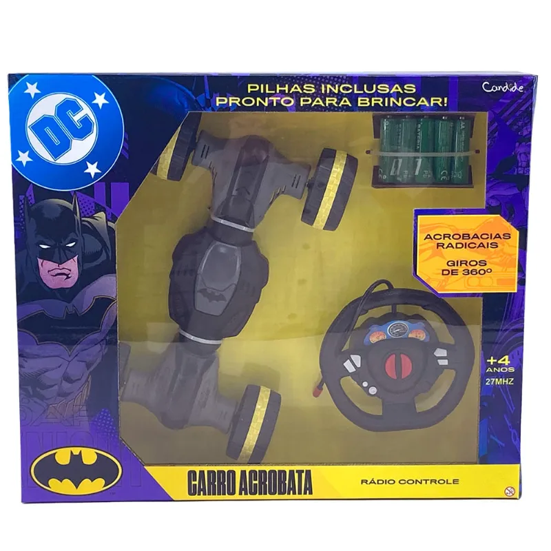 Carrinho De Controle Remoto Batman - Acrobata