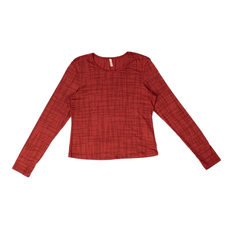 Blusa Feminina Cativa Básica Estampada Bordô - GG