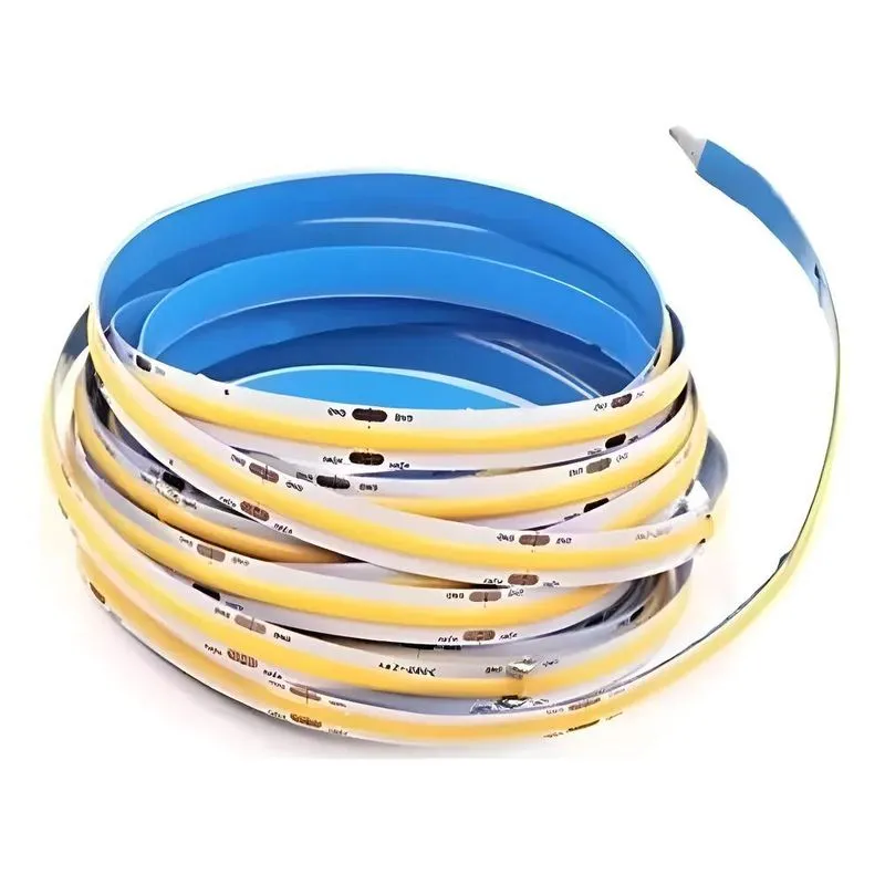 10m Fita Led Cob 8mm 252leds/m Ip20 3/4/6000k+ Fonte 10a Luz