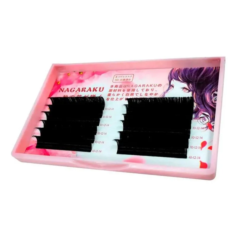 10x Cílios Nagaraku Auto Fan Volume Russo Curvatura D Mix