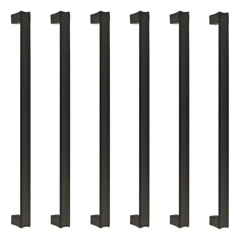 6 Puxadores Porta Guarda Roupa Escritório Gaveta 256mm Space