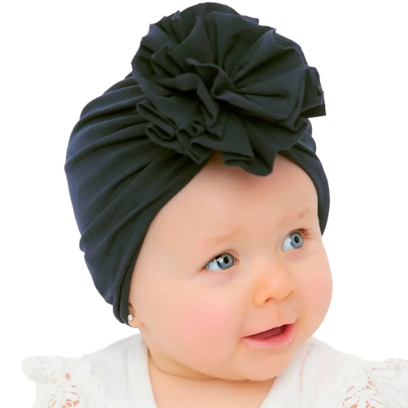 Turbante De Bebe Iinfantil Recém Nascido Faixa De Menina - Preto